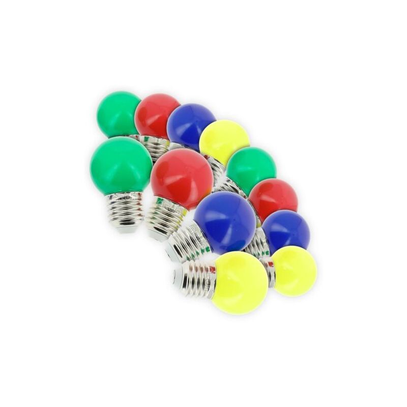 foto del prodotto set di 12 lampadine assortite e27 3w per luci da esterno