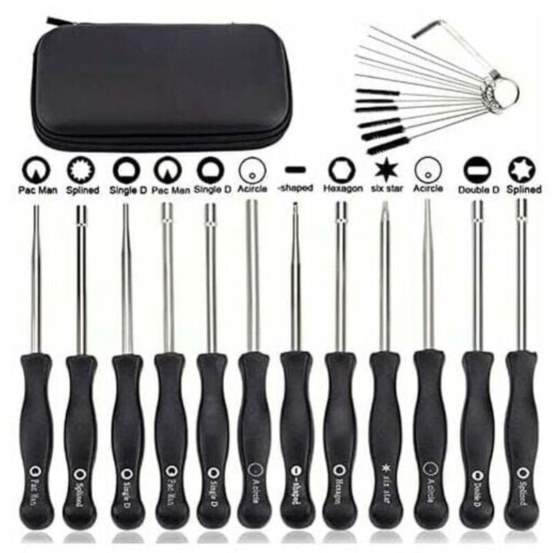 foto del prodotto set di 12 utensili per la regolazione del carburatore e cacciavite di regolazione per motori a 2 tempi, per decespugliatori, motoseghe poulan,