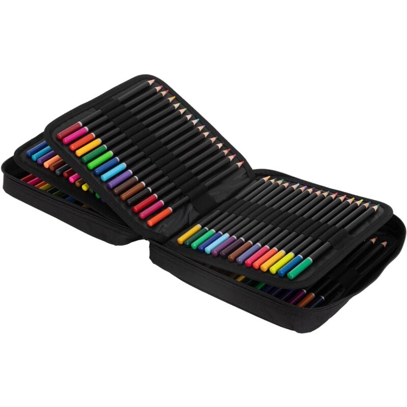 foto del prodotto set di 120 matite colorate per bambini adulti artisti mina colorata set da disegno professionale in astuccio con zip matite per disegnare colorare