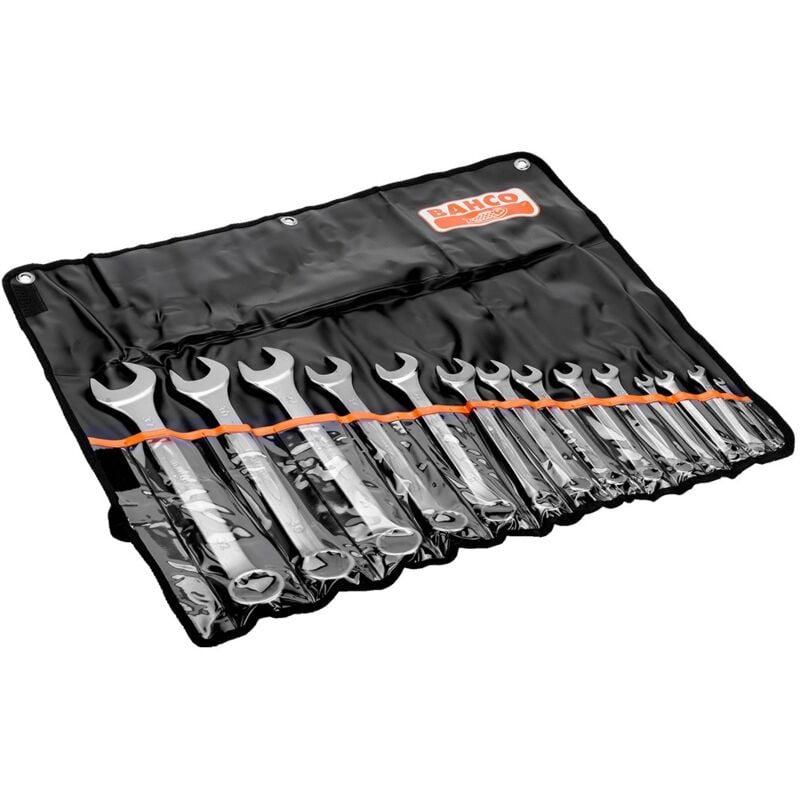 foto del prodotto set di 14 chiavi combinate metriche bahco 111m 14t