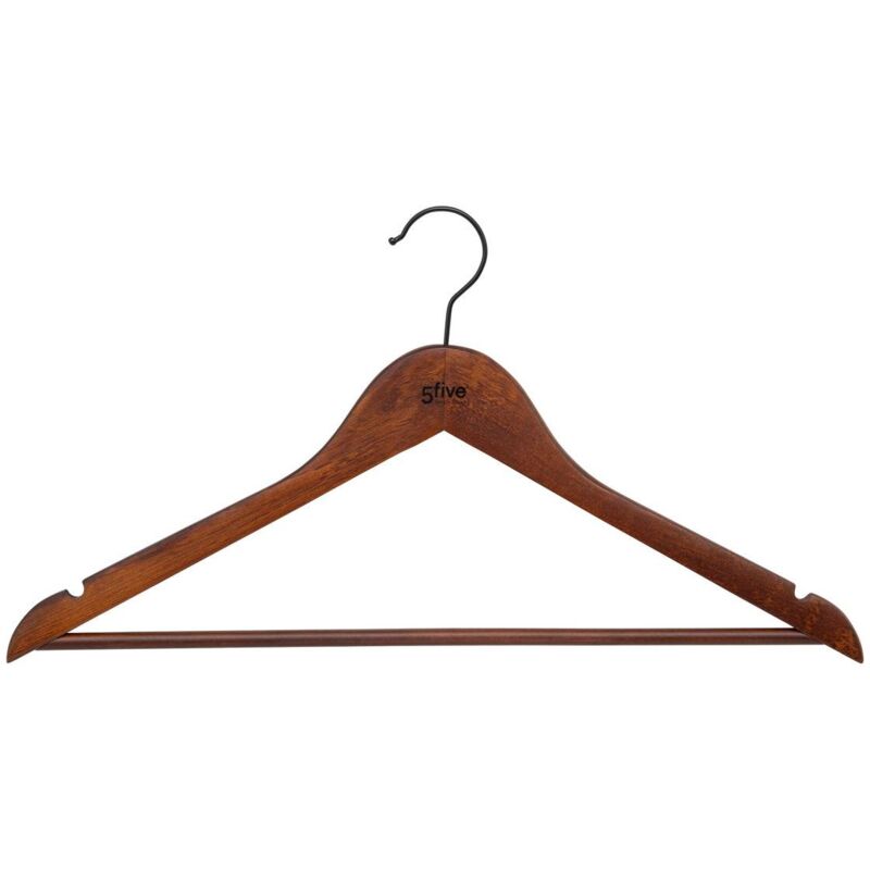 foto del prodotto set di 2 appendini in legno scuro 5five