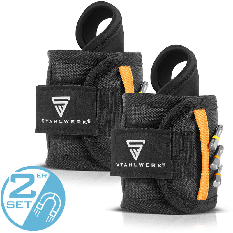 foto del prodotto set di 2 braccialetti magnetici per gli amanti del fai da te da stahlwerk