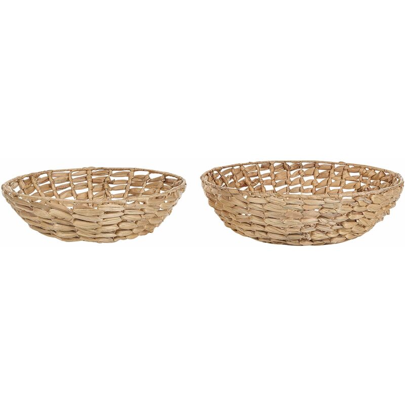 foto del prodotto set di 2 ciotole decorative rotonde in giacinto d acqua chiaro dalat