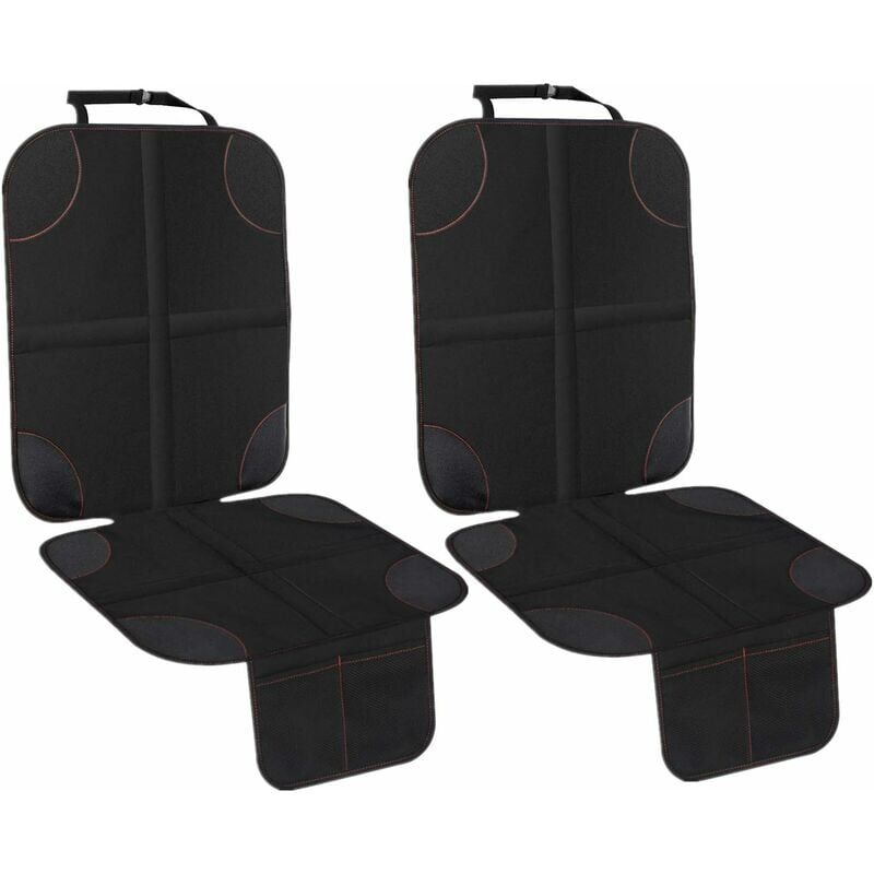 foto del prodotto set di 2 coprisedili auto con imbottitura spessa per sedili auto, in pelle o tessuto