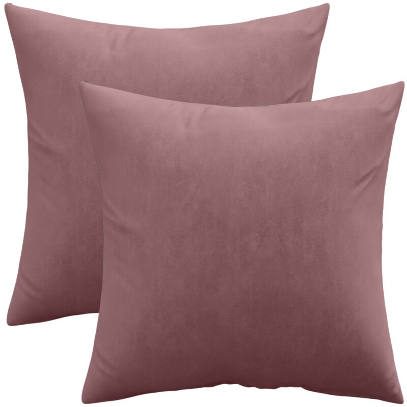 foto del prodotto set di 2 cuscini in velluto copertura e imbottitura mesmal rosa