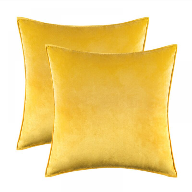 foto del prodotto set di 2 federe per cuscini in velluto 45 x 45 cm federe decorative quadrate per cuscini da tiro per camera da letto, divano, soggiorno, auto con