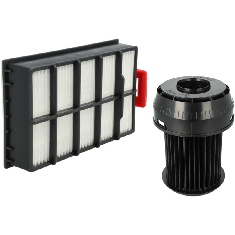 foto del prodotto set di 2 filtri compatibile con bosch gs-60 power double hepa, gs-60 ultra automatic aspirapolvere - filtro hepa, filtro a lamelle - vhbw