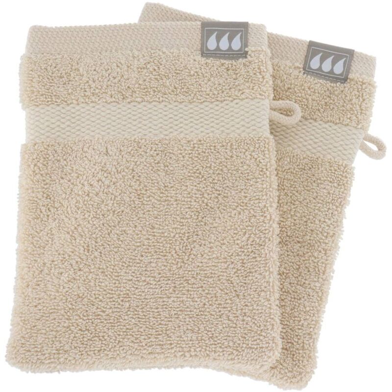 foto del prodotto set di 2 flanelle 15x21 cm 100 cotone beige tendance