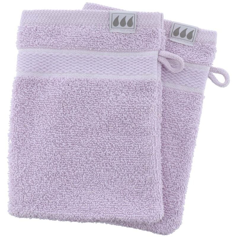 foto del prodotto set di 2 flanelle 15x21 cm 100 cotone lilla tendance