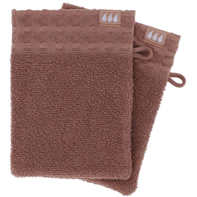 foto del prodotto set di 2 flanelle 15x21cm 100 cotone caramello tendance