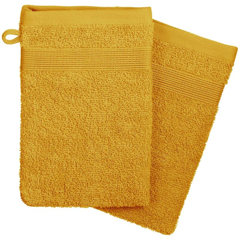 foto del prodotto set di 2 flanelle gialle 15x21cm atmosphera cr ateur d int rieur