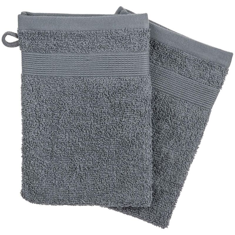 foto del prodotto set di 2 flanelle grigie 15x21cm atmosphera cr ateur d int rieur