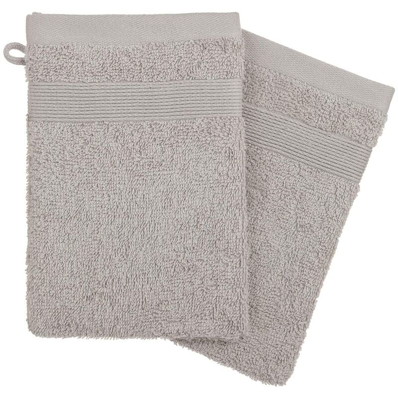 foto del prodotto set di 2 flanelle grigio tortora 15x21cm atmosphera cr ateur d int rieur