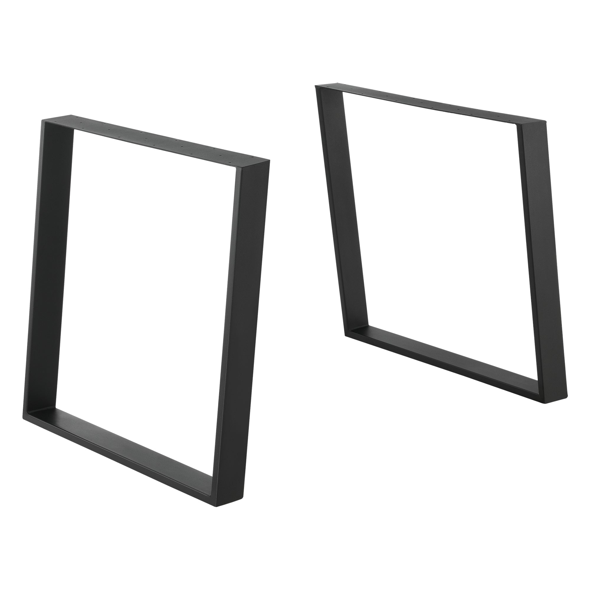 foto del prodotto set di 2 gambe per tavolo per mobili fai da te 75 x 72 cm nero opaco 03 0008095