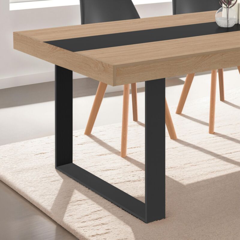 foto del prodotto set di 2 gambe per tavolo quadrato 78x71 cm design industriale
