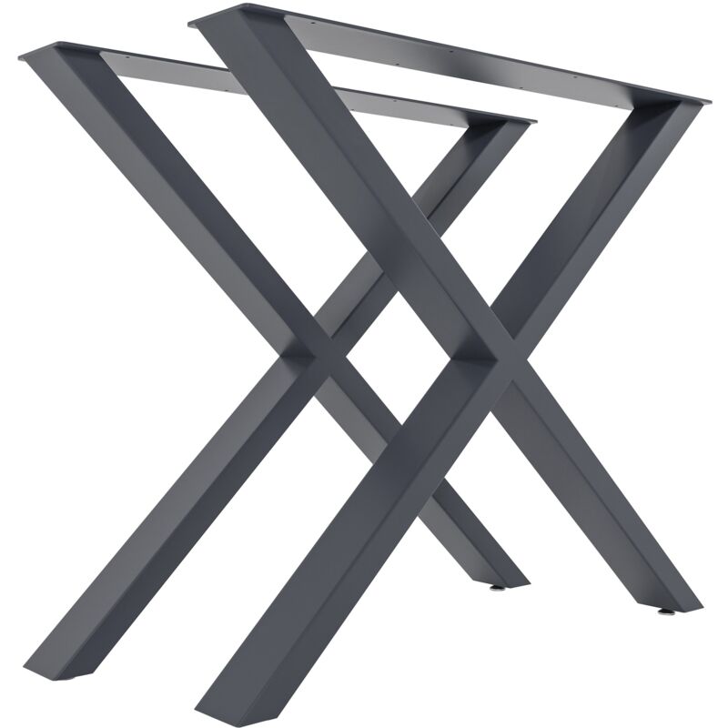 foto del prodotto set di 2 gambe per tavolo swift grigio m