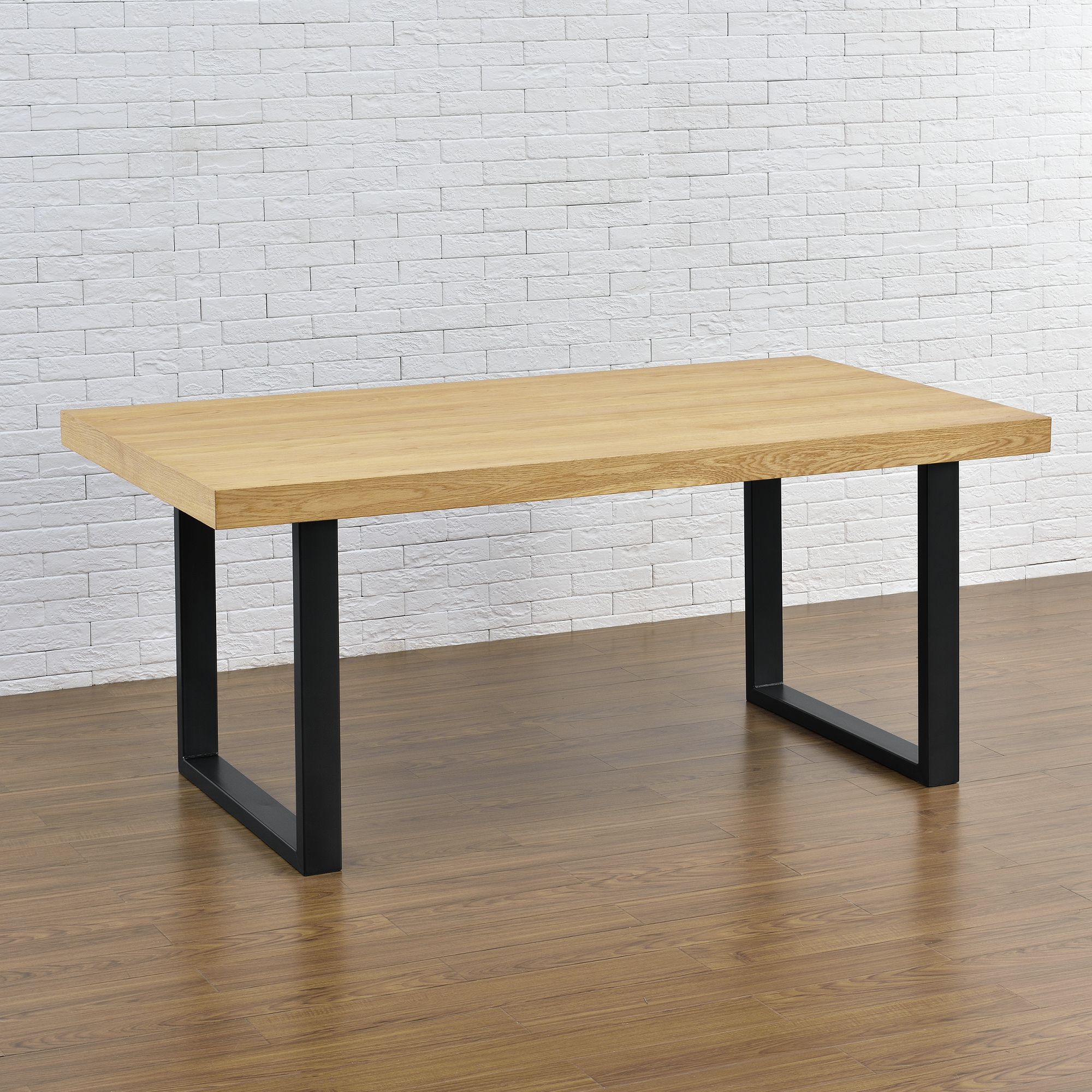 foto del prodotto set di 2 gambe rettangolari 39 makers 39 in acciaio per mobili fai da te lxa 80 x 72 cm nero en.casa 