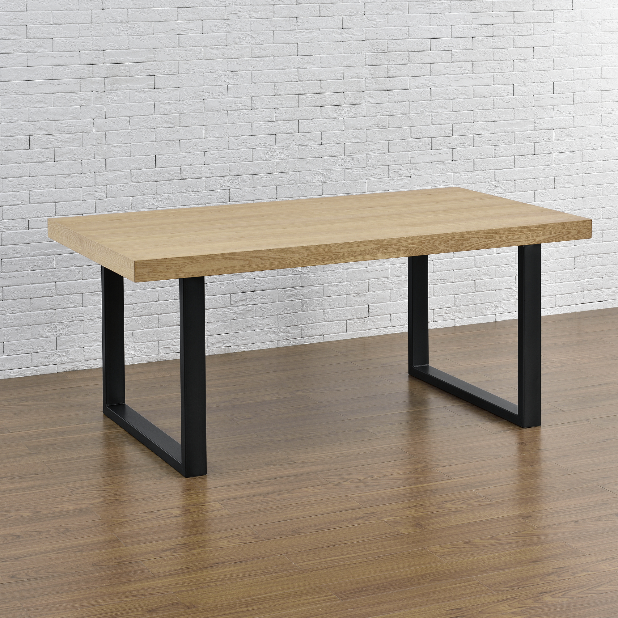 foto del prodotto set di 2 gambe rettangolari 39 makers 39 in acciaio per mobili fai da te lxa 90 x 72 cm nero en.casa 
