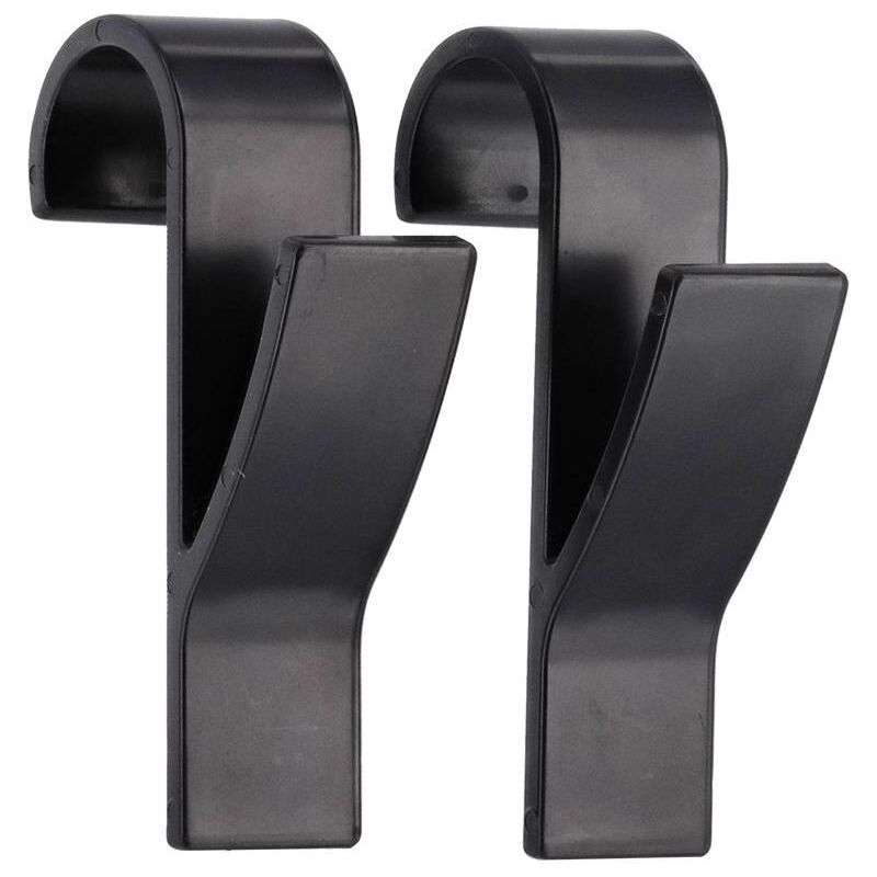 foto del prodotto set di 2 ganci in plastica per scaldasalviette - nero tendance