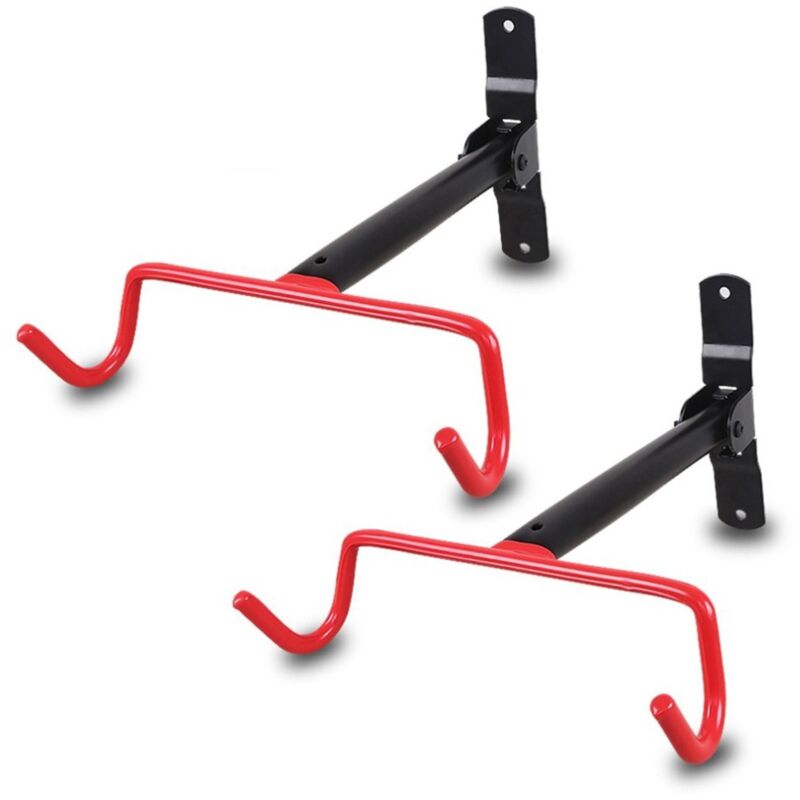 foto del prodotto set di 2 ganci pieghevoli da parete per appendere le biciclette