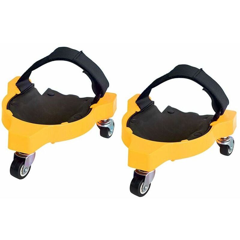 foto del prodotto set di 2 ginocchiere flessibili con ruote per giardino, cantiere