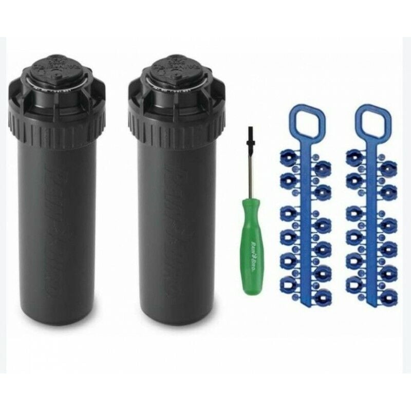 foto del prodotto set di 2 irrigatore rain bird 5004 pc 3 4 , raggio 7,6 a 15,2 m, angolo regolabile accesori