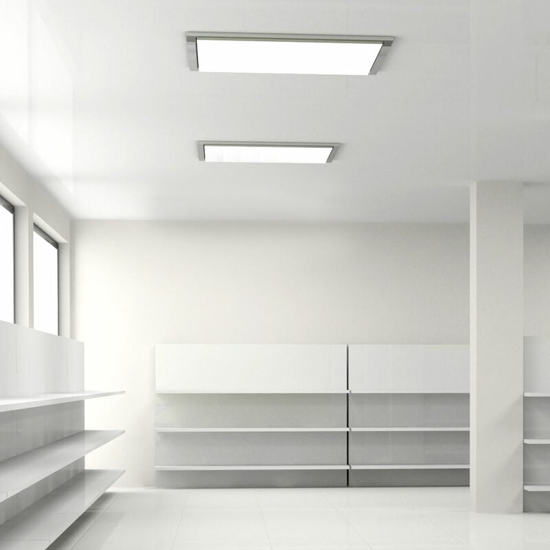 foto del prodotto set di 2 lampade da incasso a soffitto a led soggiorno sala da pranzo in alluminio luce griglia illuminazione bianco caldo