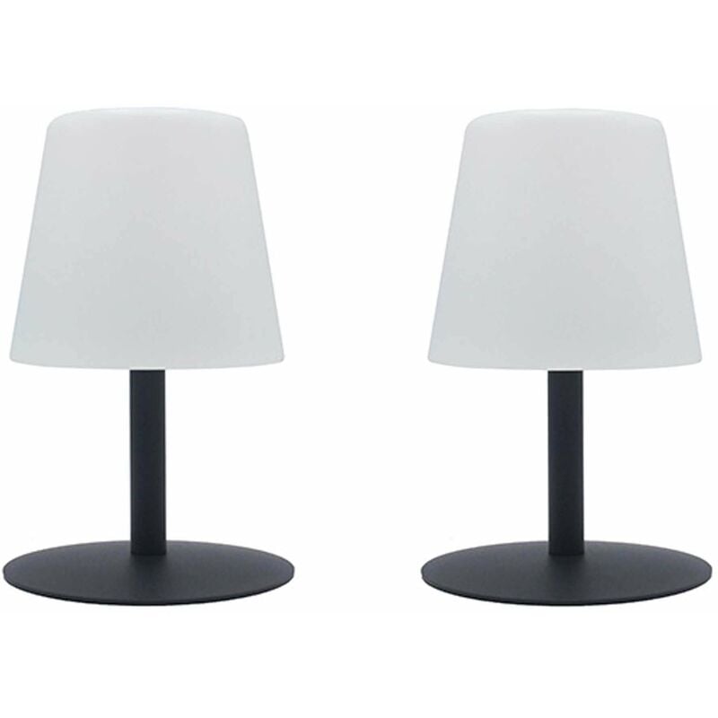 foto del prodotto set di 2 lampade da tavolo a led senza fili h25cm standy mini