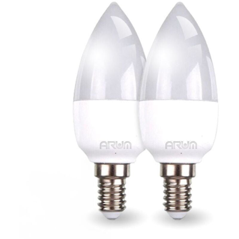 foto del prodotto set di 2 lampadine a led e14 c37 temp rature de couleur bianco neutro 4000k