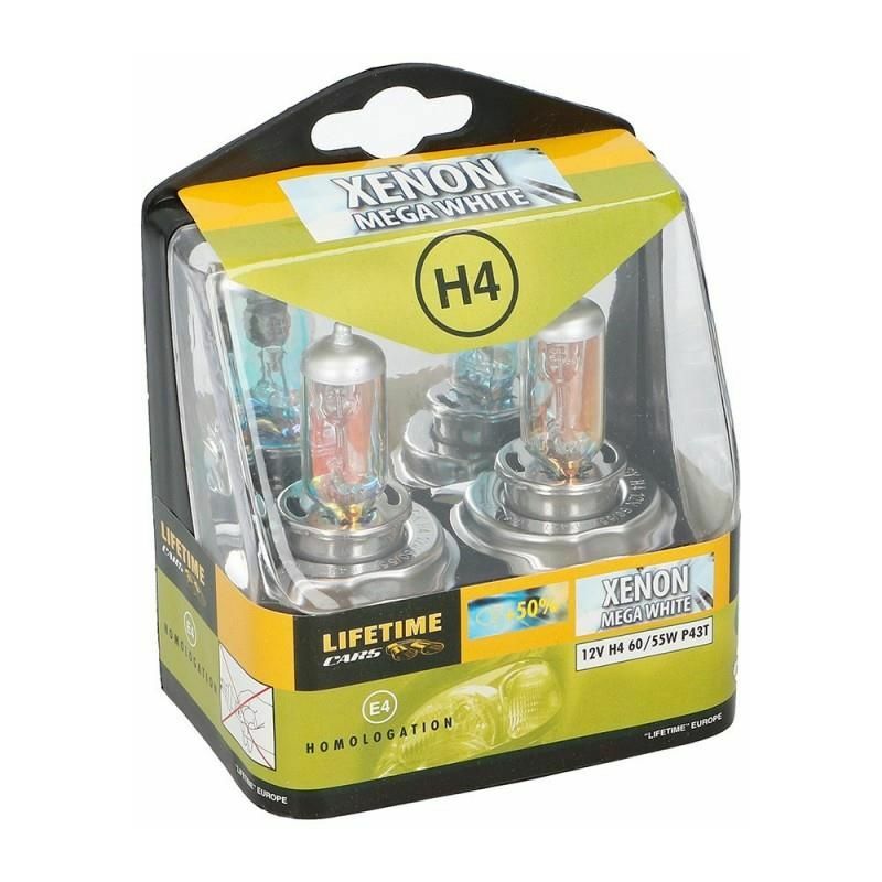 foto del prodotto set di 2 lampadine per auto grundig xenon 12v h4