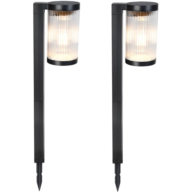 foto del prodotto set di 2 lampeggianti a energia solare h58cm beamlit