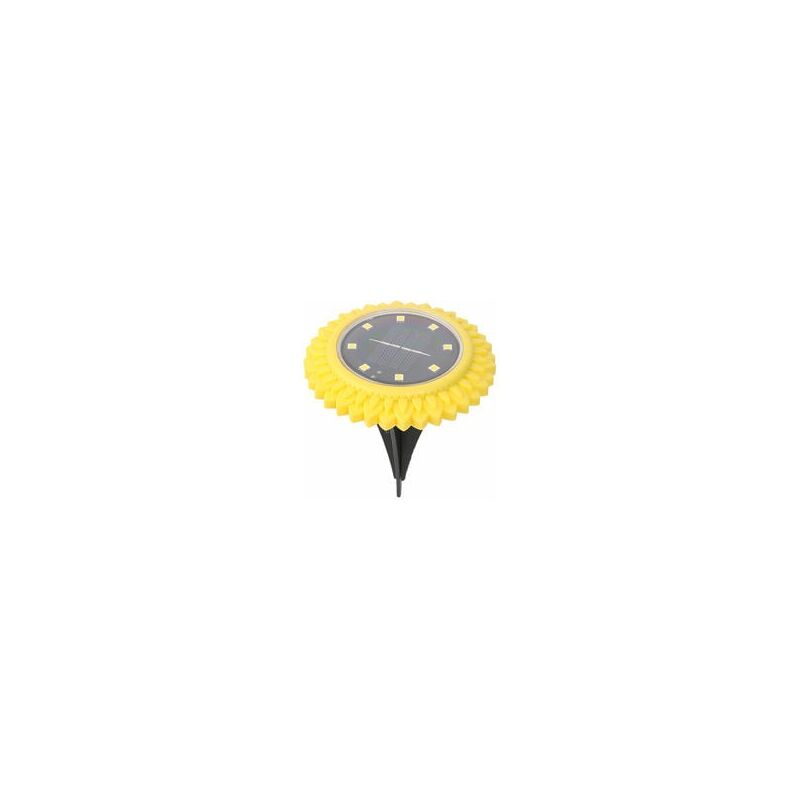 foto del prodotto set di 2 luci solari a 8 led impermeabili illuminazione sotterranea per esterni