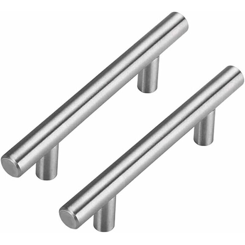 foto del prodotto set di 2 maniglie per mobili da cucina, 160 mm, maniglia per porta, maniglia per cucina, acciaio inossidabile, maniglia per mobili da cucina, nichel