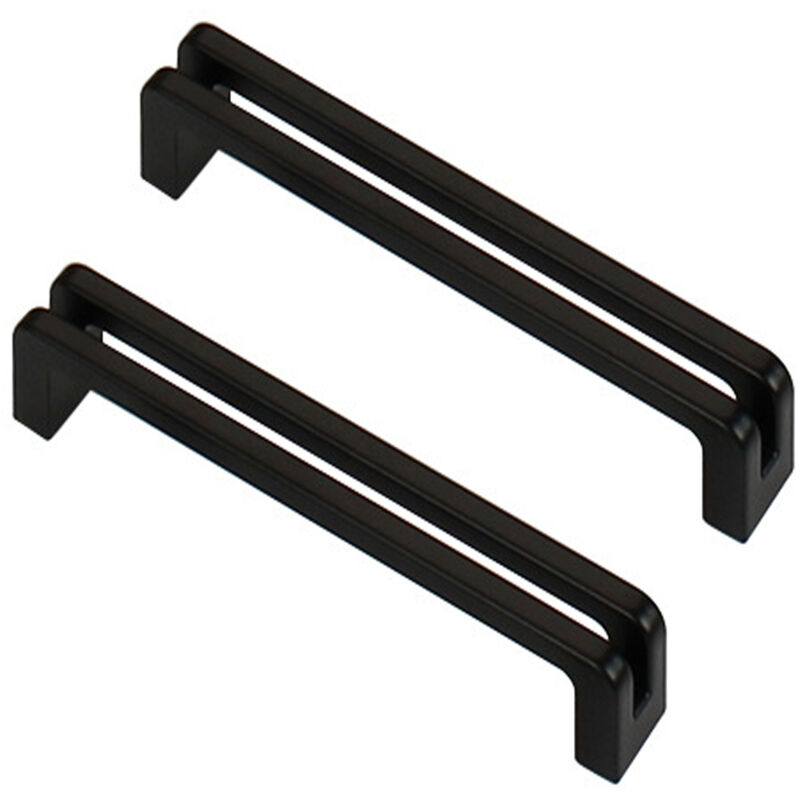 foto del prodotto set di 2 maniglie per mobili da cucina, maniglia porta in alluminio con viti per armadio guardaroba cassetto credenza 128 mm