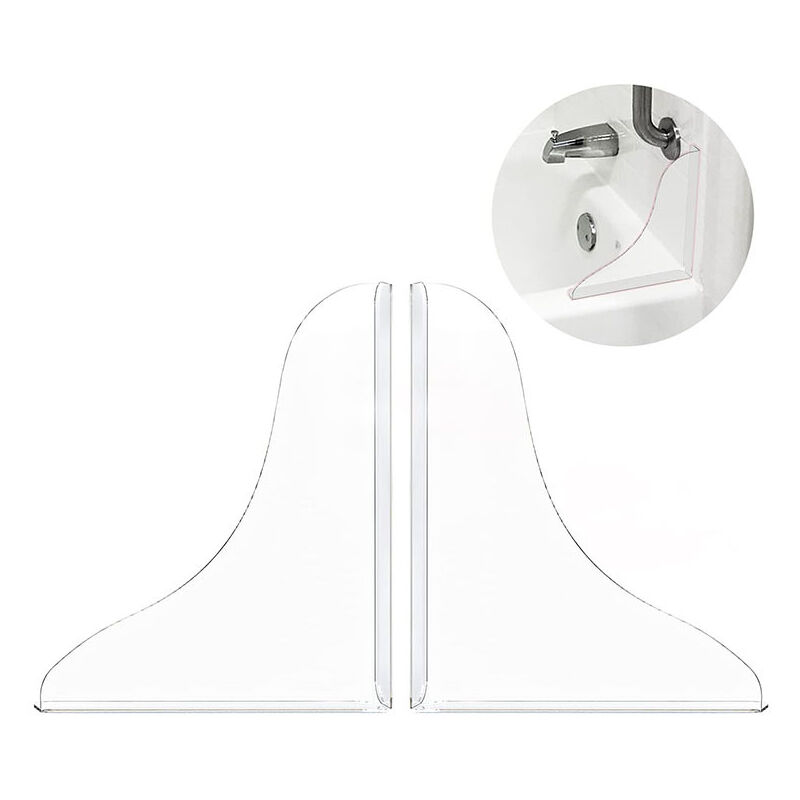 foto del prodotto set di 2 paraspruzzi autoadesivi per vasca da bagno sollbry