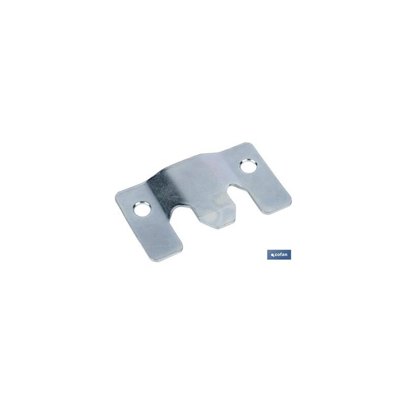 foto del prodotto set di 2 pezzi di lamiera di ancoraggio zincata 60 x 35 mm
