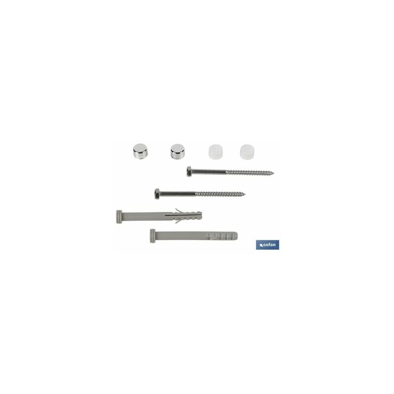 foto del prodotto set di 2 pezzi per wc tappo lungo wc 6 x 80mm inox.