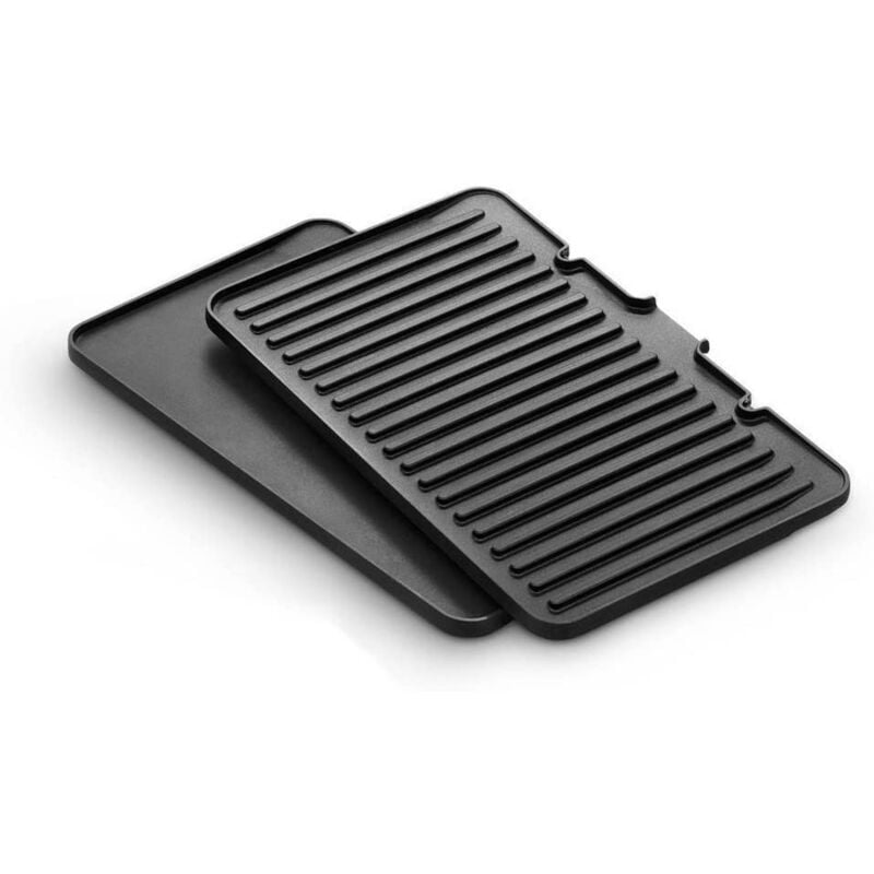 foto del prodotto set di 2 piastre 370 x 230 x 50 mm per grill delonghi 5517910001