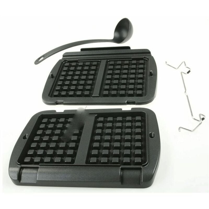 foto del prodotto set di 2 piastre per waffle mestolo - grill, wok e macchina per raclette tefal 343018