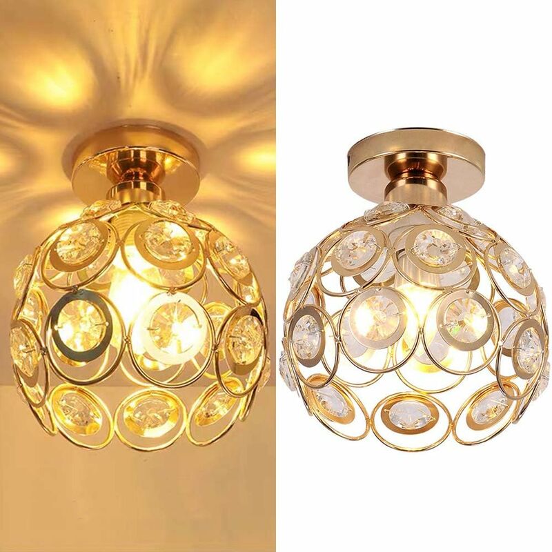 foto del prodotto set di 2 plafoniere moderne in cristallo e metallo, apparecchio di illuminazione industriale e27 lampadario a sospensione paralume decorazione di