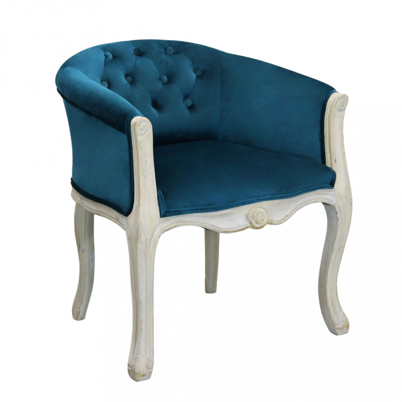 foto del prodotto set di 2 poltrone coreen in velluto blu