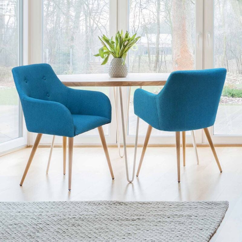 foto del prodotto set di 2 poltrone dania blu anatra