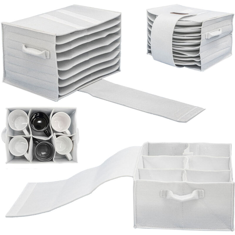 foto del prodotto set di 2 portabicchieri organizer piatti per camper portapiatti portatazze