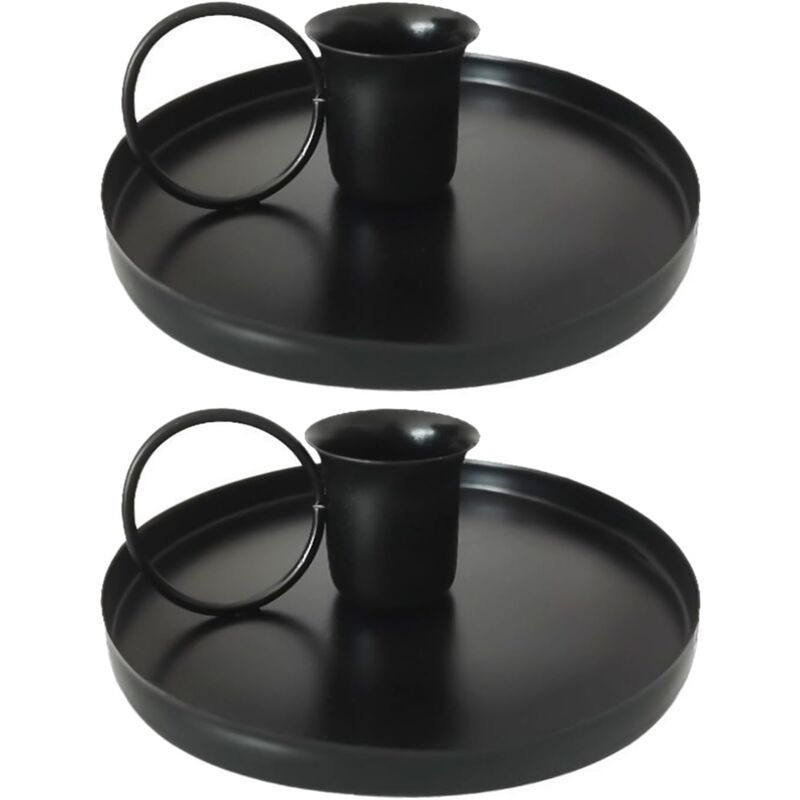 foto del prodotto set di 2 portacandele in metallo anticato portacandele conici adatti per decorazioni natalizie, candelieri per decorazioni nuziali e portacandele