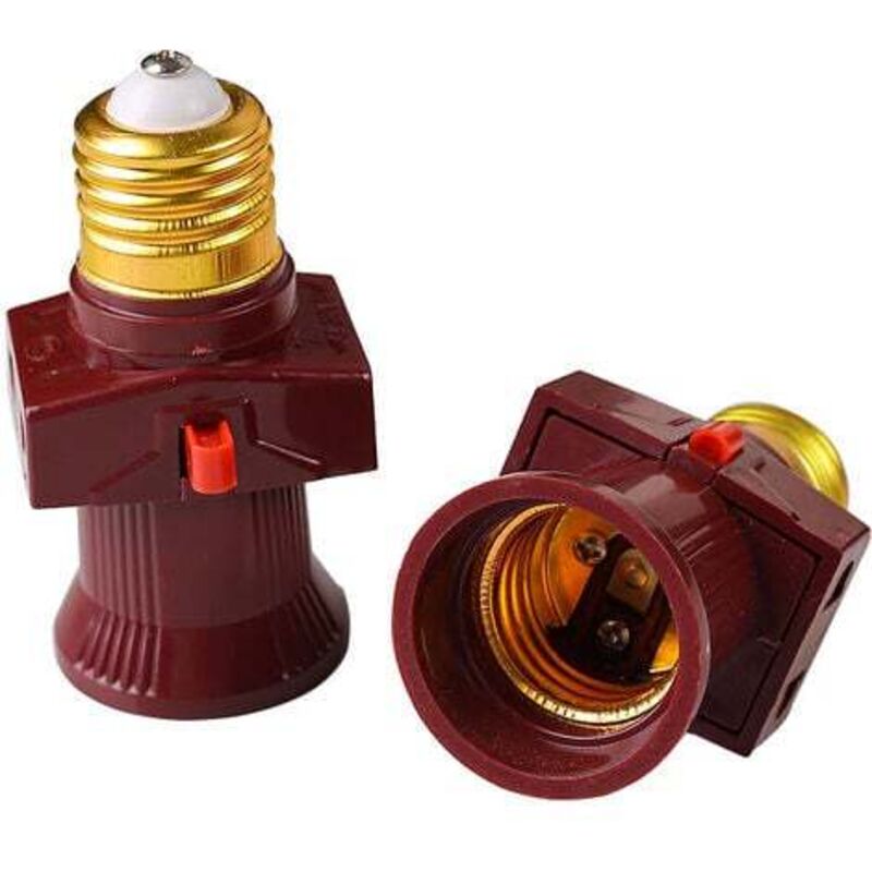 foto del prodotto set di 2 portalampada e27 con interruttore 6a, 250v classe energetica a lablanc