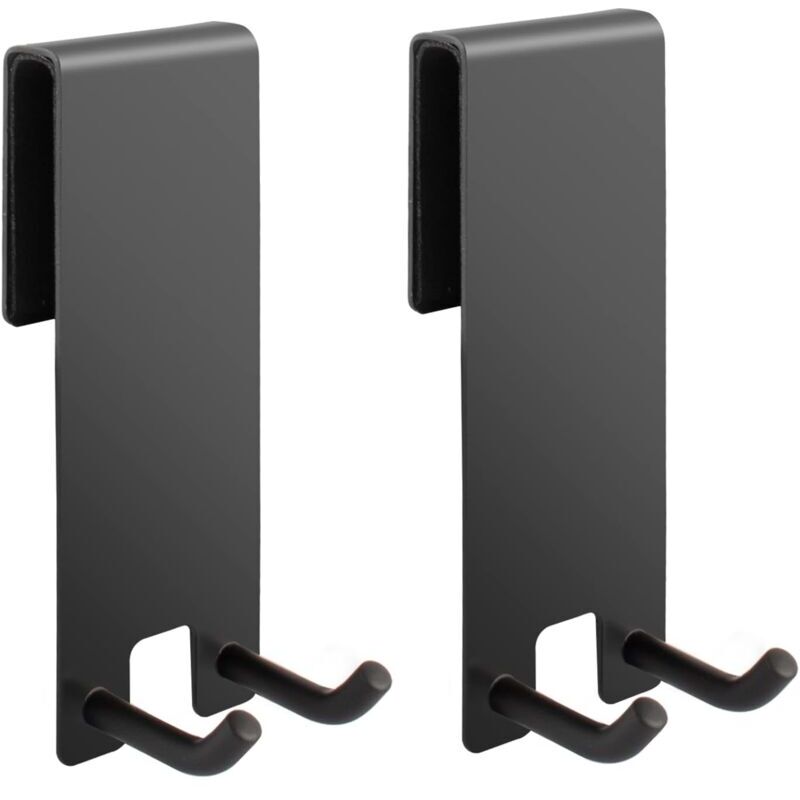 foto del prodotto set di 2 portasciugamani senza foratura, ganci per asciugamani per cabina doccia, ganci per doccia in acciaio inox per spessori di vetro 6 10 mm ymyny