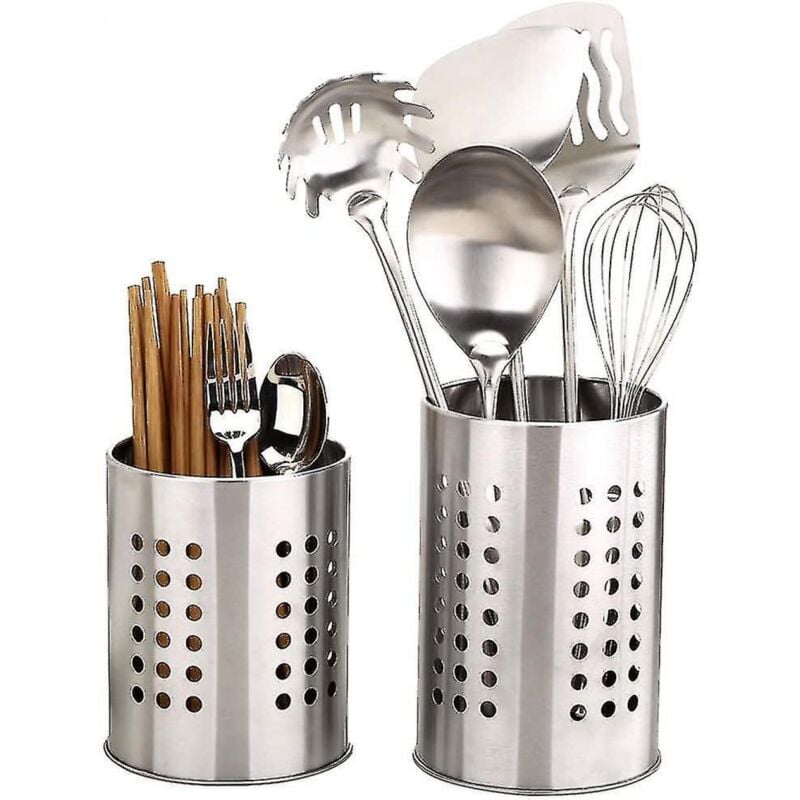 foto del prodotto set di 2 portautensili in acciaio inox bebusingoto