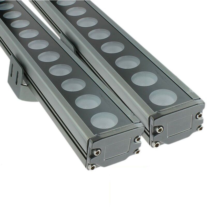 foto del prodotto set di 2 proiettori a led 36w wall washer 100 cm temp rature de couleur 6000k bianco freddo