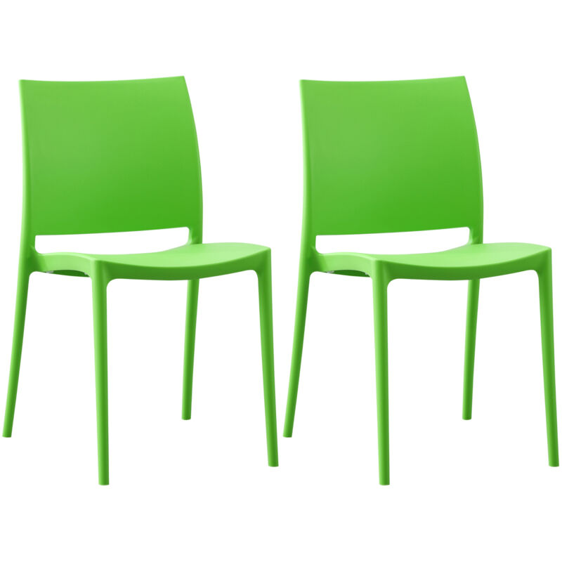 foto del prodotto set di 2 sedie da giardino meton verde