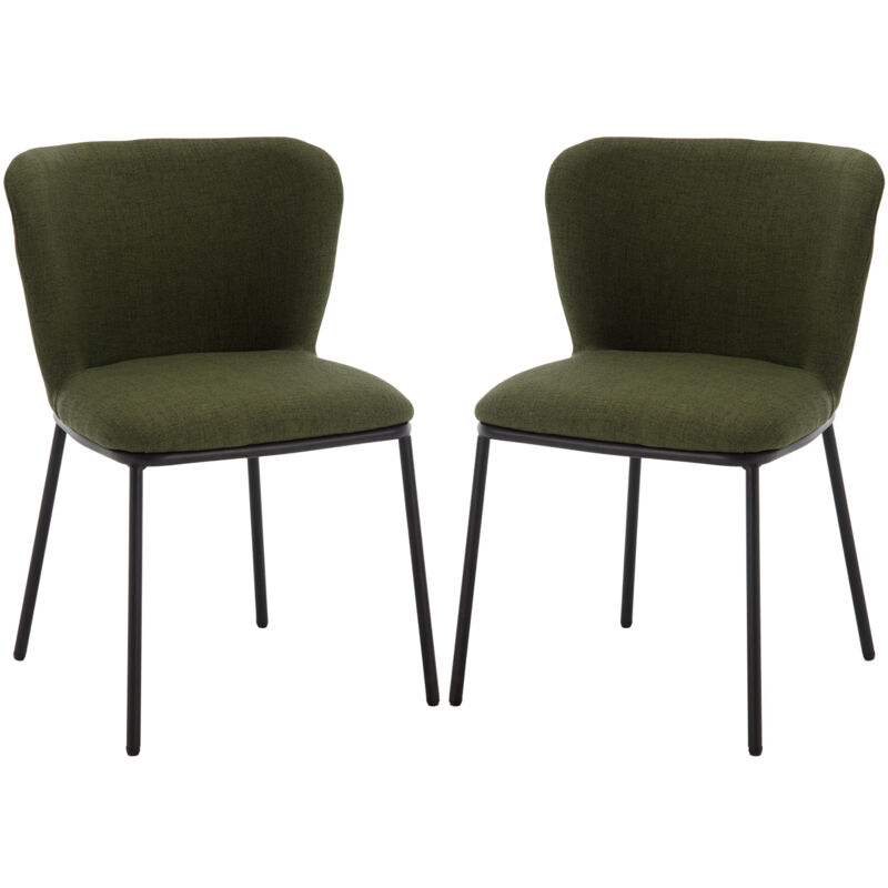 foto del prodotto set di 2 sedie da pranzo sedie da cucina moderne in tessuto di lino sedie imbottite con gambe in metallo sedia da salotto per soggiorno sala da